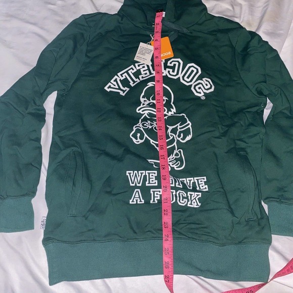 Society‎ Pullover Hoodie Sweatshirt Size Medium New with Tags "Fu*k" - Picture 8 of 11